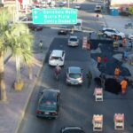Obras Públicas y Alcaldía de SDN realizan bacheos en principales avenidas