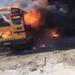 DGM desmintió que varios autobuses que resultaron afectados producto de un incendio en Bávaro-Punta Cana la semana pasada pertenezcan a la