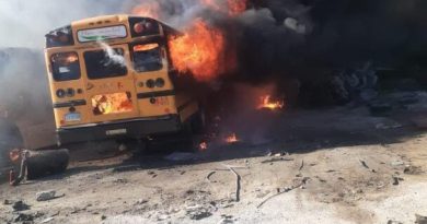 DGM desmintió que varios autobuses que resultaron afectados producto de un incendio en Bávaro-Punta Cana la semana pasada pertenezcan a la
