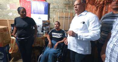El Instituto de Auxilios acudió al llamado de ayuda que le hiciera el señor George Ravelo Alcántara, quien se encuentra postrado en una silla