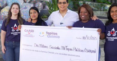 CAASD recolecta 2.6 millones de tapitas para apoyar tratamientos de quimioterapia infantil